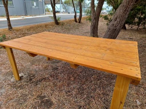 Robust Baltic Pine Table/Bench 1