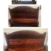 Antique Restored Jarrah bedhead verandah benches
